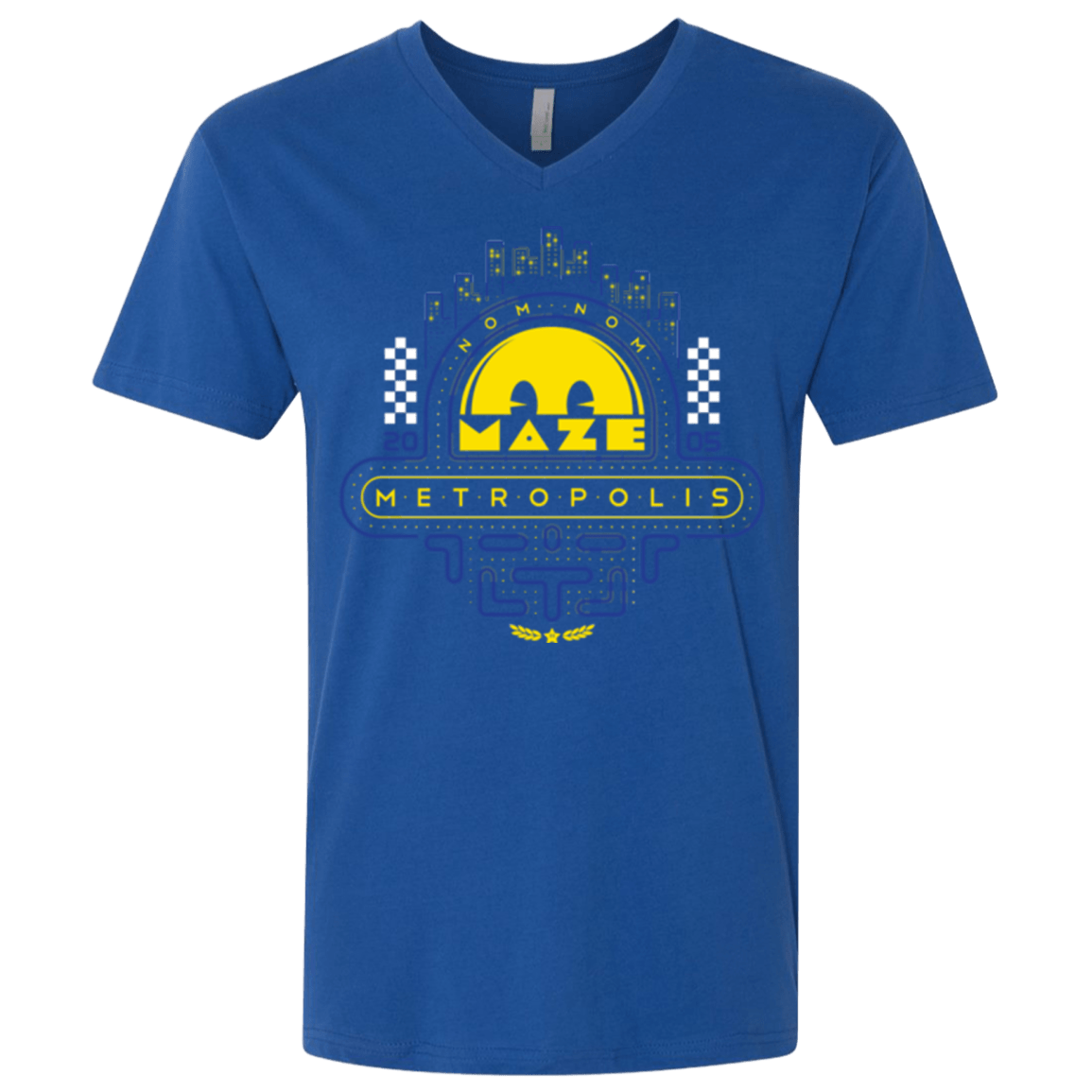 T-Shirts Royal / X-Small Maze Metropolis Men's Premium V-Neck