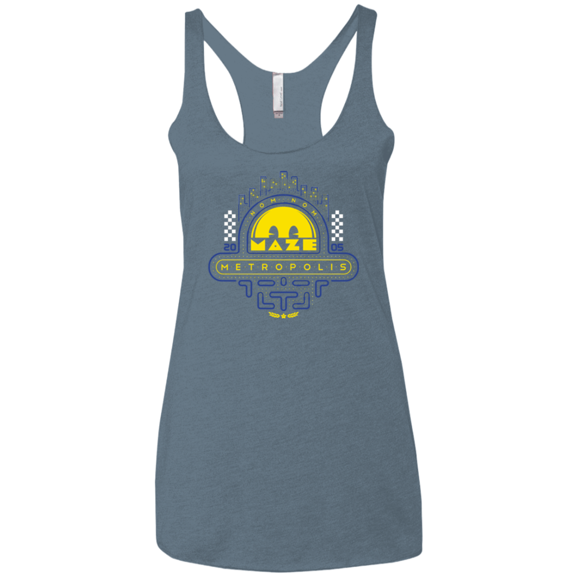 T-Shirts Indigo / X-Small Maze Metropolis Women's Triblend Racerback Tank