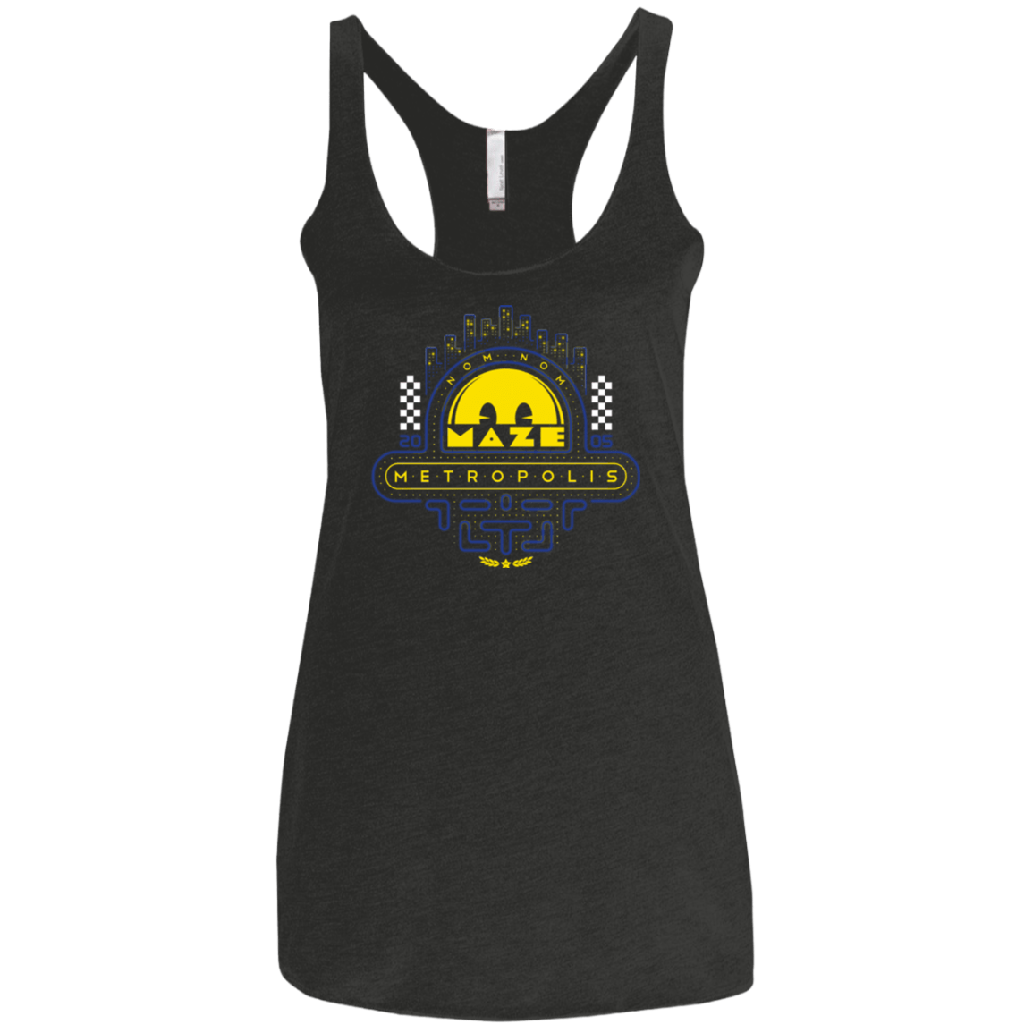 T-Shirts Vintage Black / X-Small Maze Metropolis Women's Triblend Racerback Tank