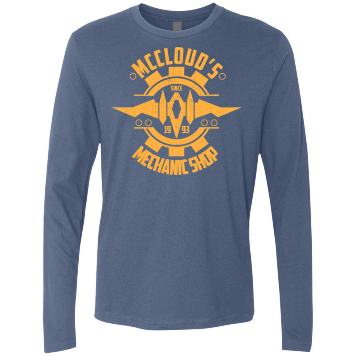 T-Shirts Indigo / Small McCloud Mechanic Shop Men's Premium Long Sleeve