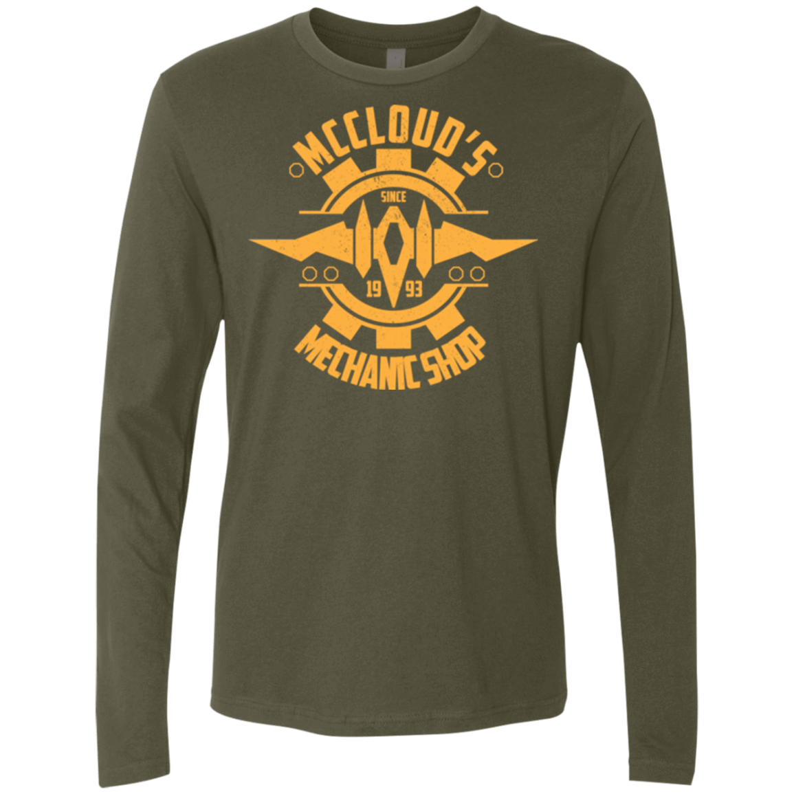 T-Shirts Military Green / Small McCloud Mechanic Shop Men's Premium Long Sleeve