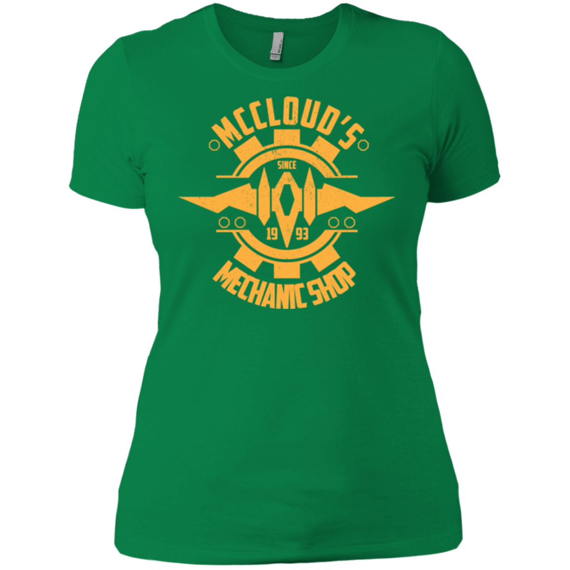 T-Shirts Kelly Green / X-Small McCloud Mechanic Shop Women's Premium T-Shirt