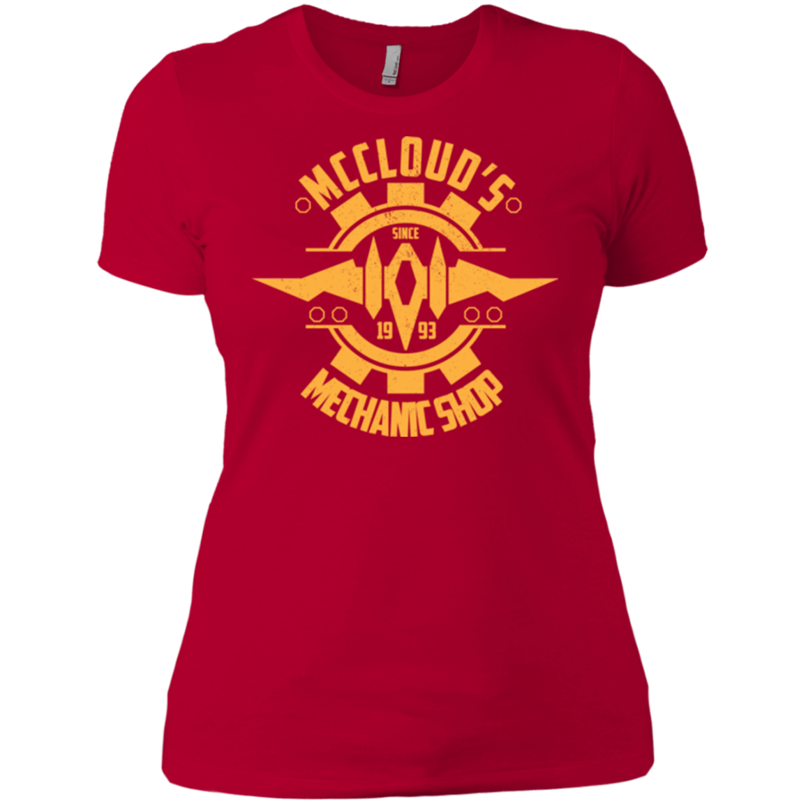 T-Shirts Red / X-Small McCloud Mechanic Shop Women's Premium T-Shirt