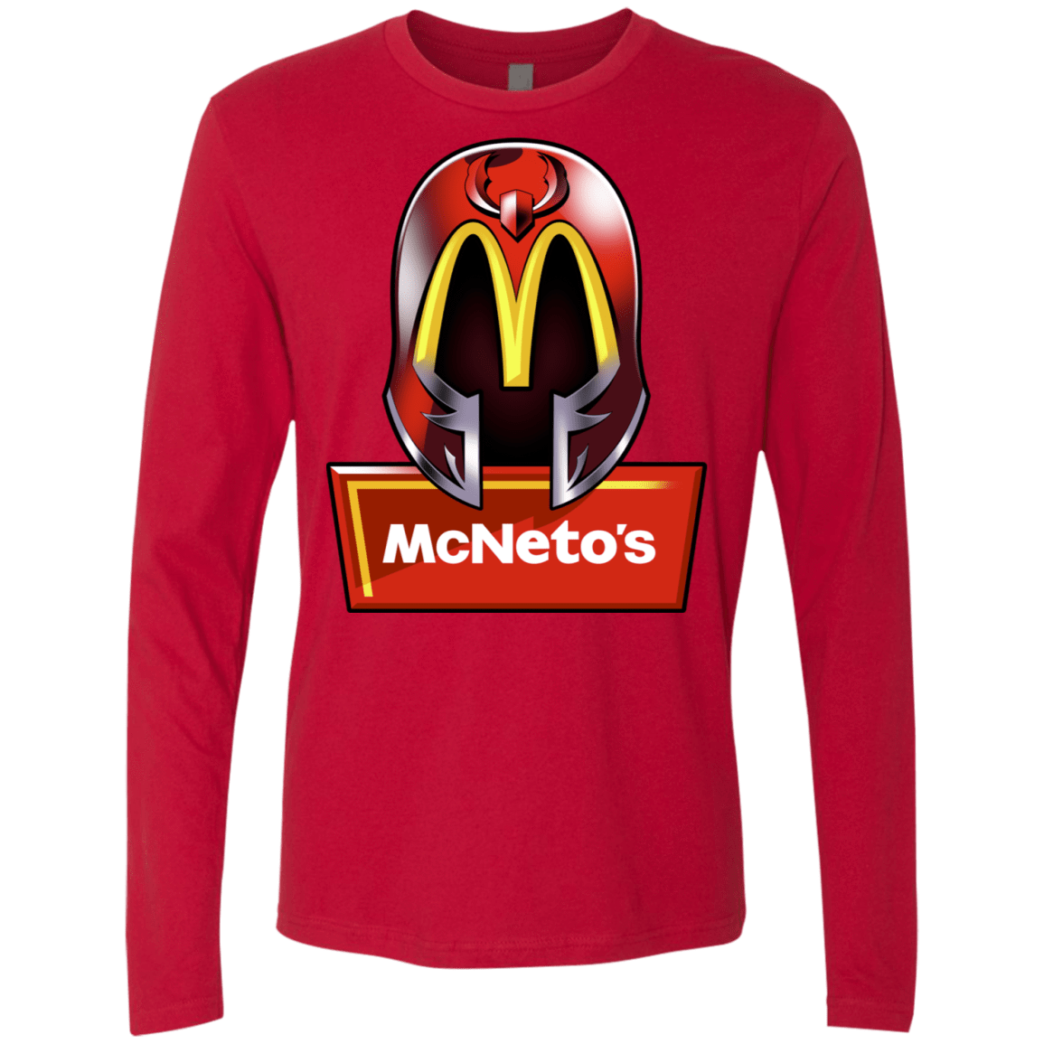 T-Shirts Red / S McNeto's Men's Premium Long Sleeve