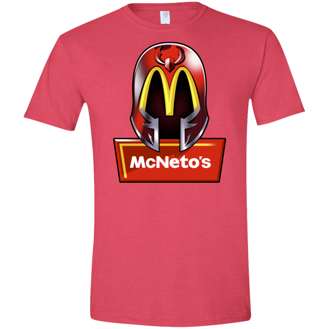T-Shirts Heather Red / S McNeto's Men's Semi-Fitted Softstyle
