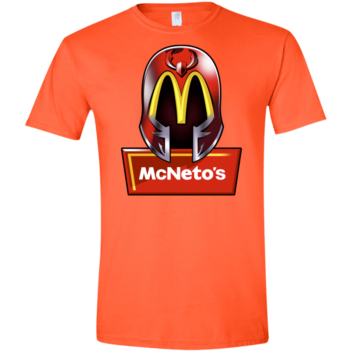 T-Shirts Orange / S McNeto's Men's Semi-Fitted Softstyle