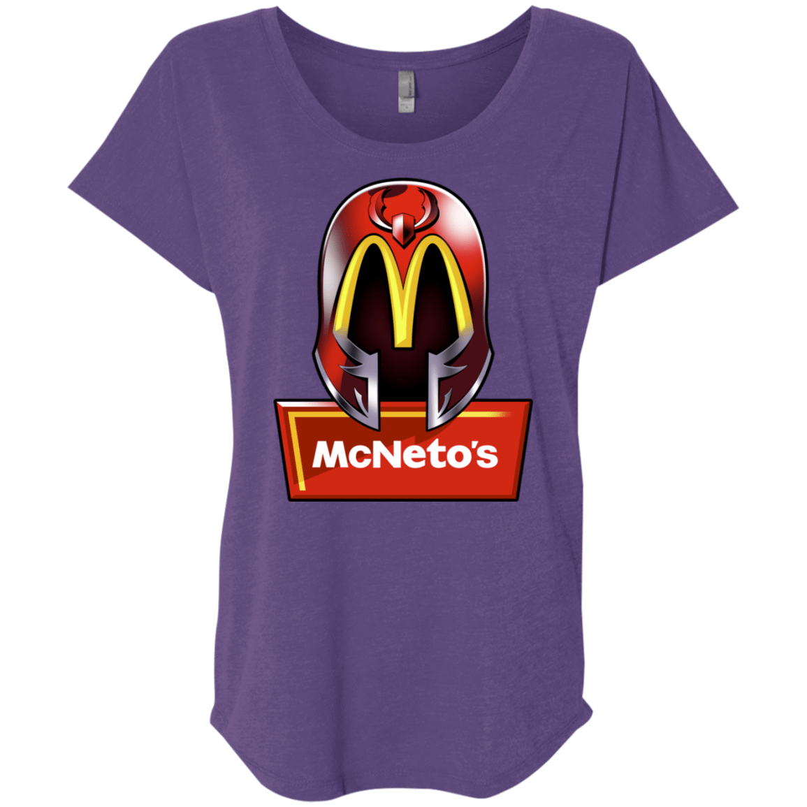 T-Shirts Purple Rush / X-Small McNeto's Triblend Dolman Sleeve
