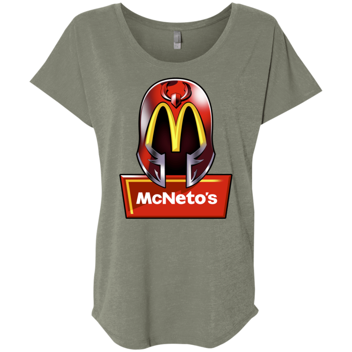 T-Shirts Venetian Grey / X-Small McNeto's Triblend Dolman Sleeve