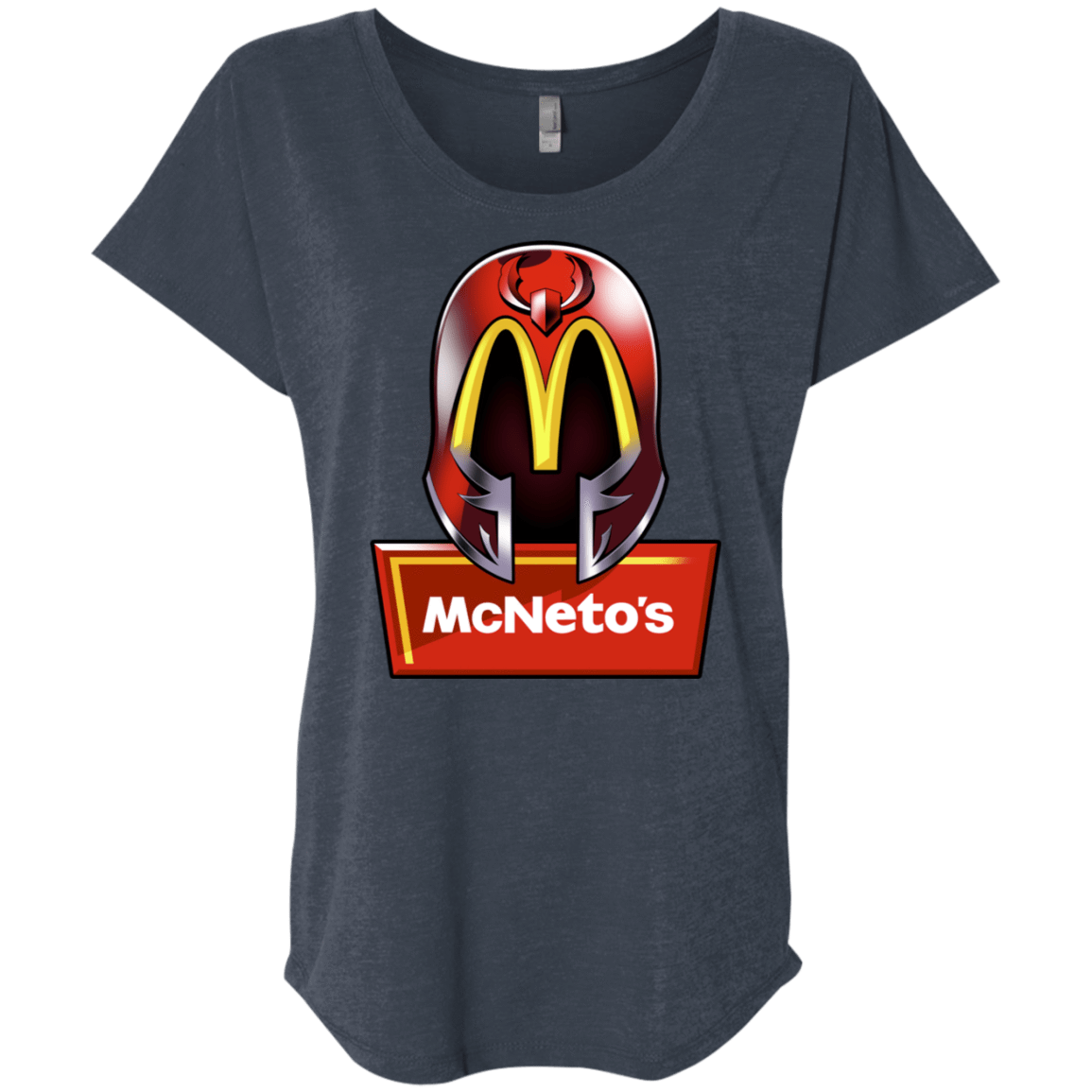 T-Shirts Vintage Navy / X-Small McNeto's Triblend Dolman Sleeve