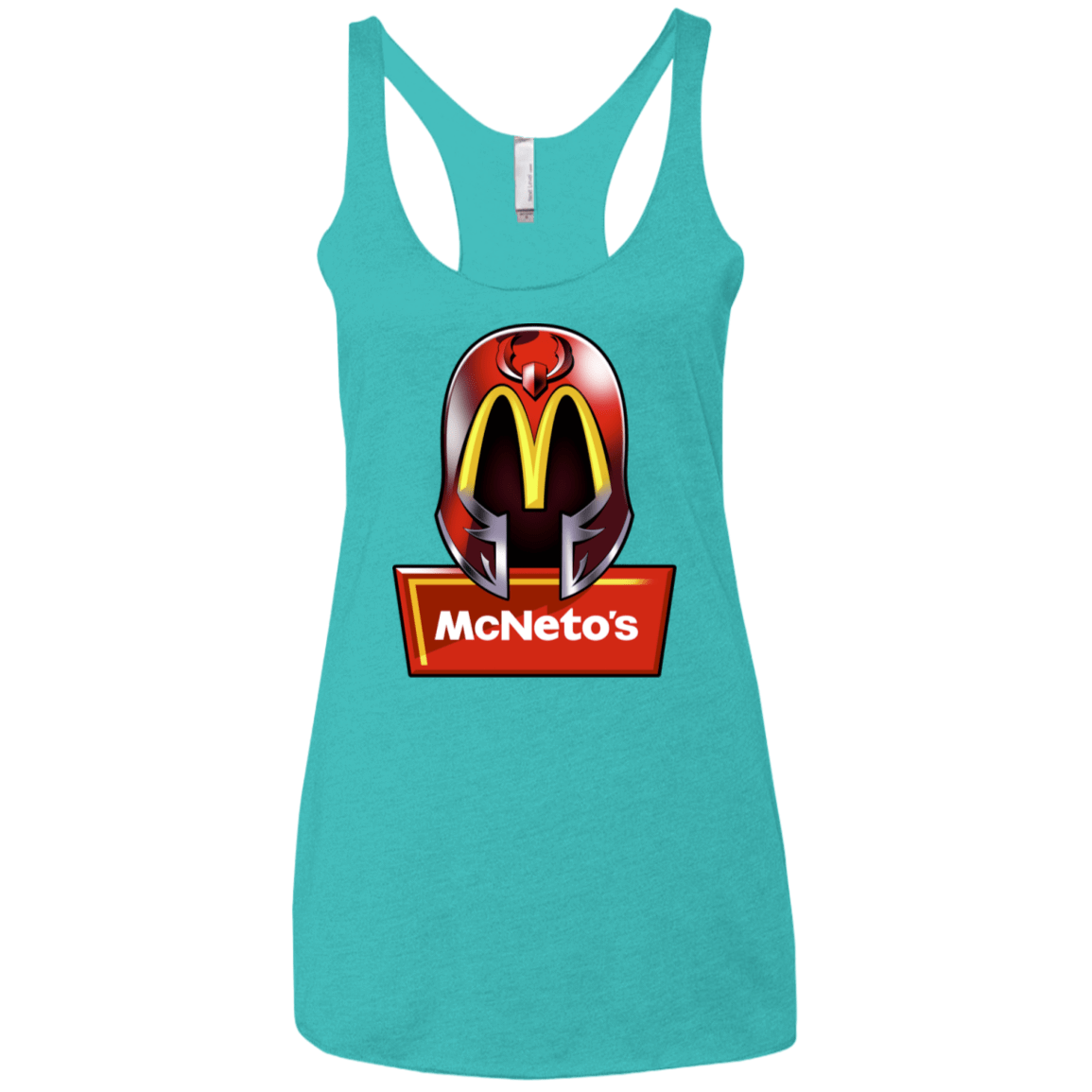 T-Shirts Tahiti Blue / X-Small McNeto's Women's Triblend Racerback Tank