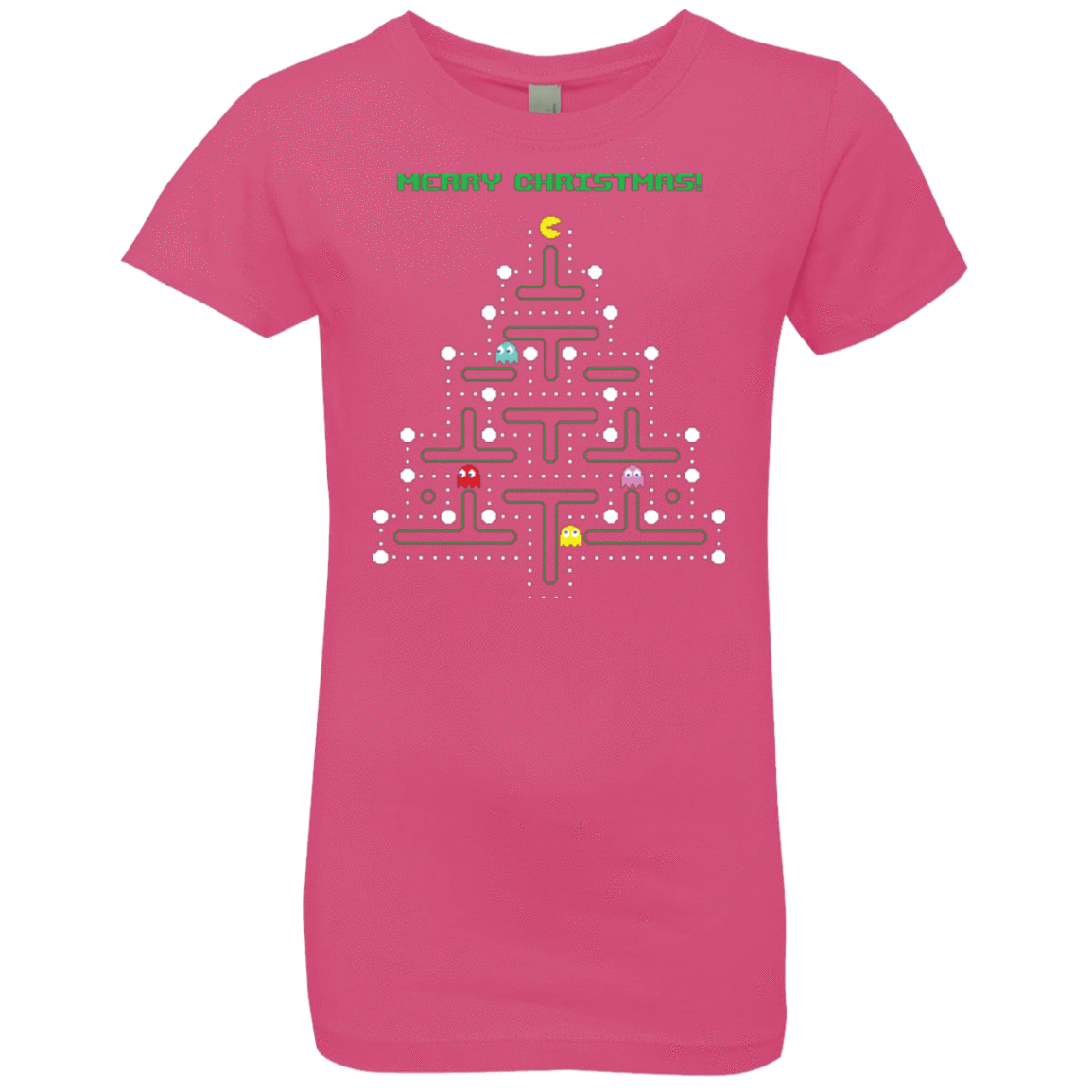 T-Shirts Hot Pink / YXS Mcpacman Girls Premium T-Shirt