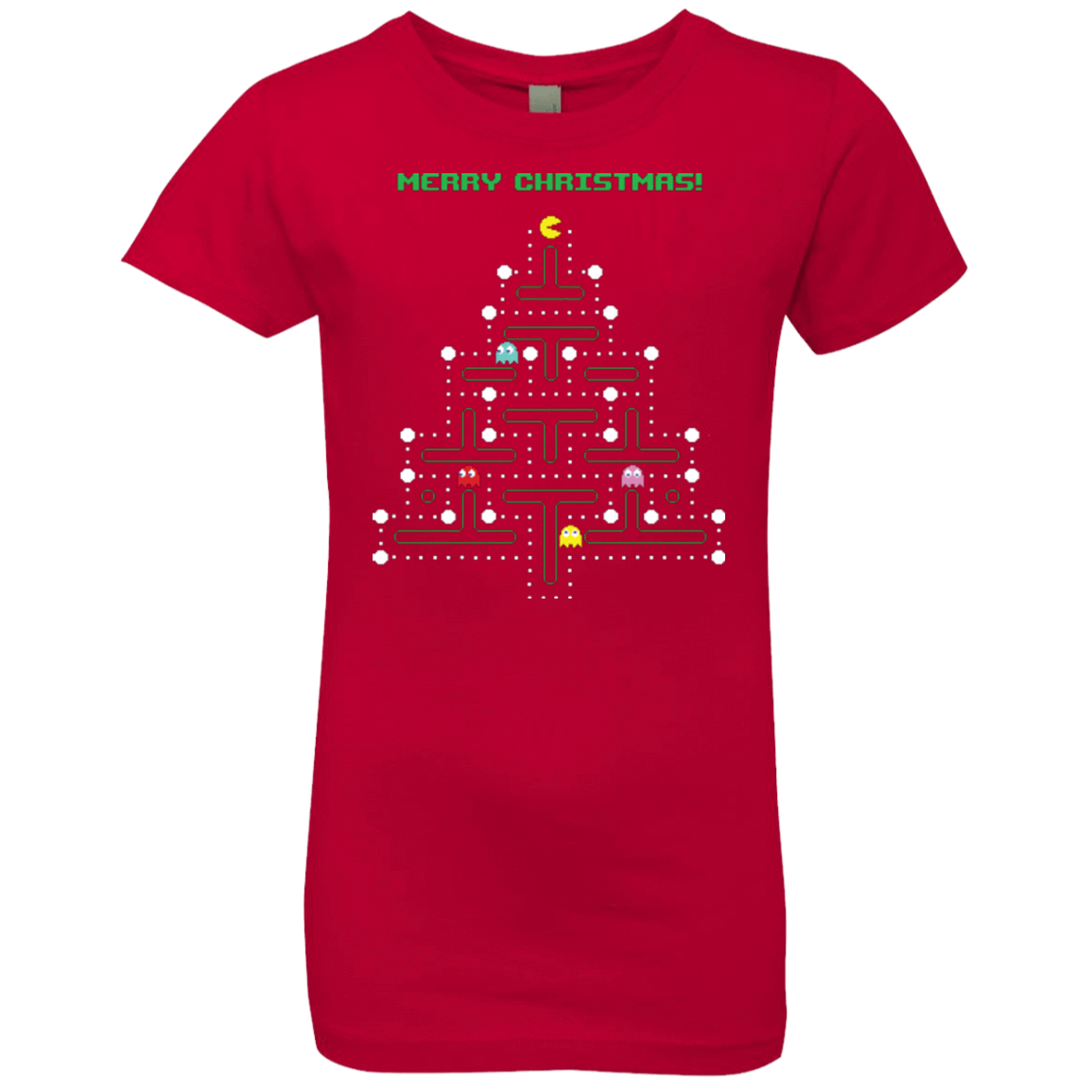 T-Shirts Red / YXS Mcpacman Girls Premium T-Shirt