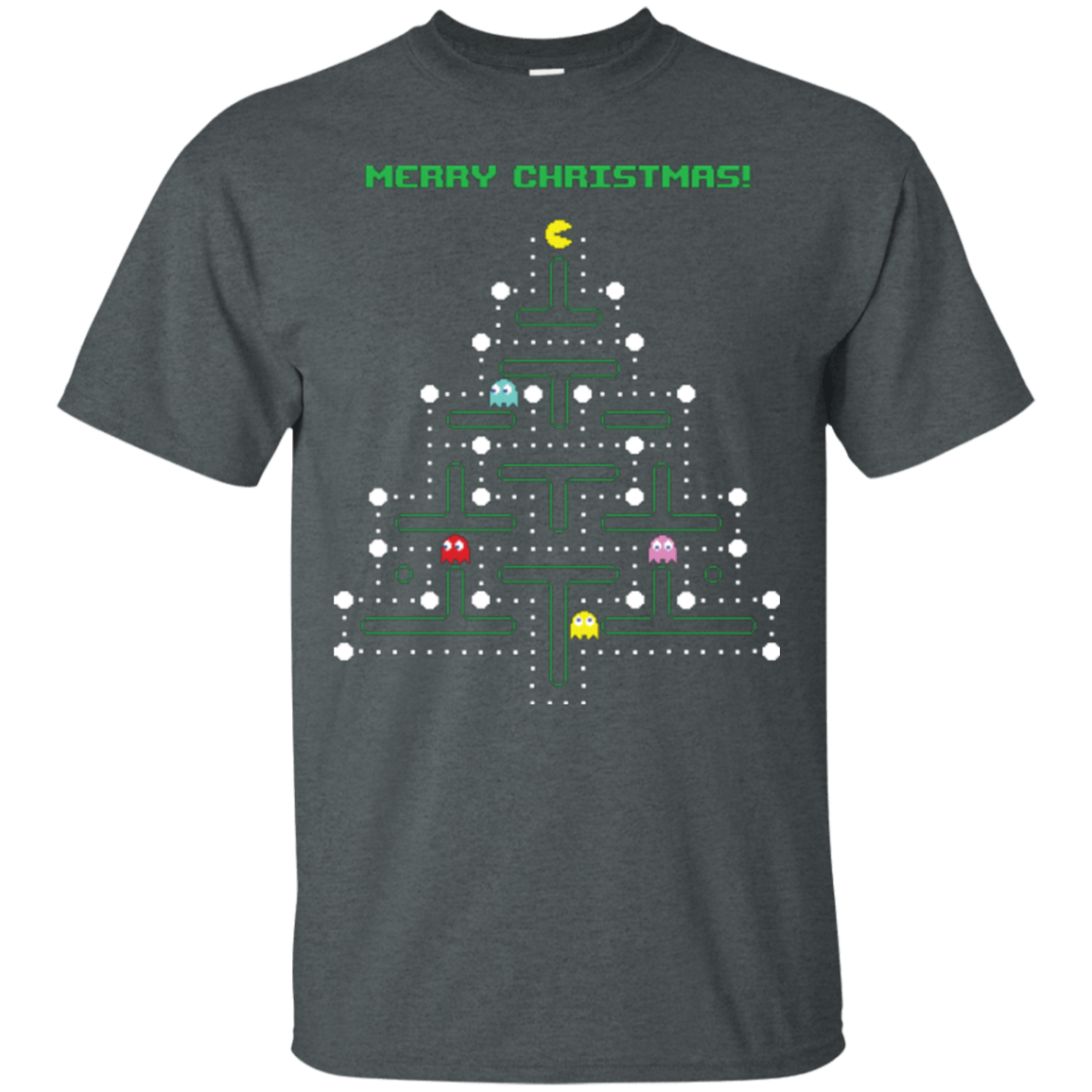 T-Shirts Dark Heather / Small Mcpacman T-Shirt