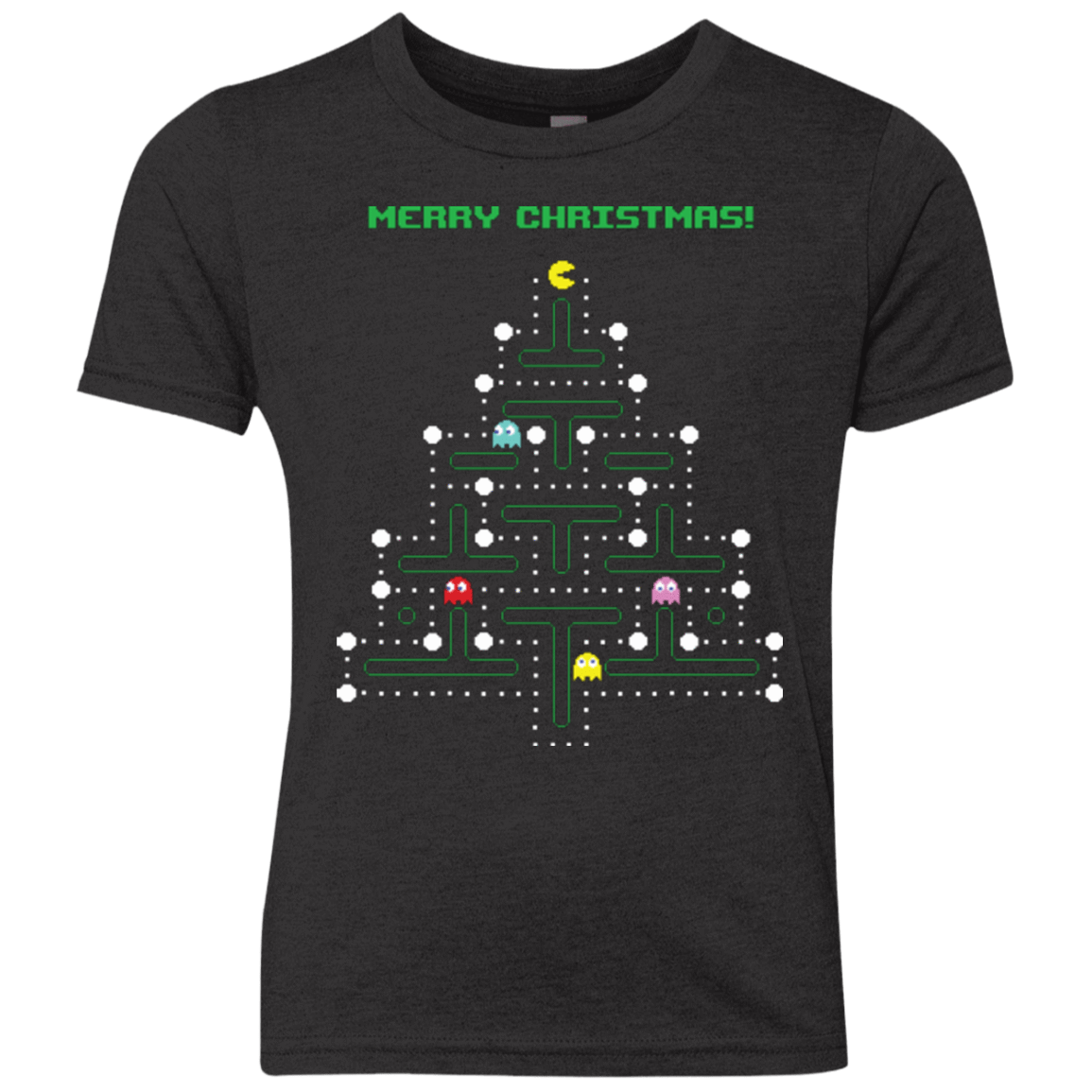 T-Shirts Vintage Black / YXS Mcpacman Youth Triblend T-Shirt