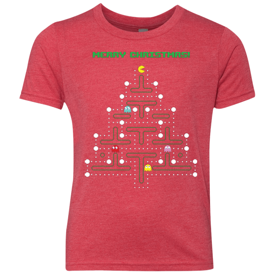 T-Shirts Vintage Red / YXS Mcpacman Youth Triblend T-Shirt
