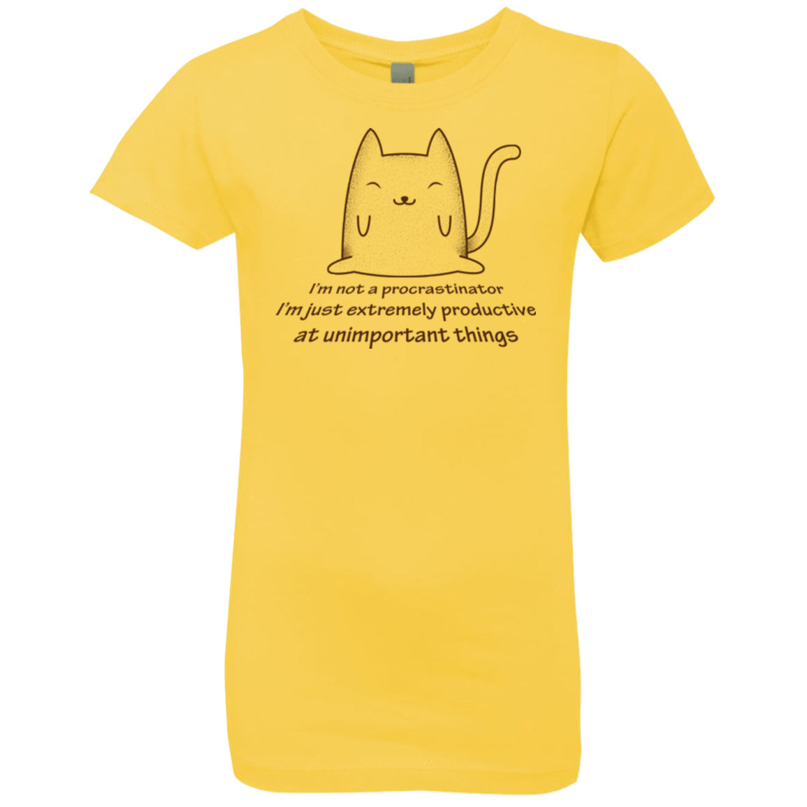 T-Shirts Vibrant Yellow / YXS ME cat Girls Premium T-Shirt