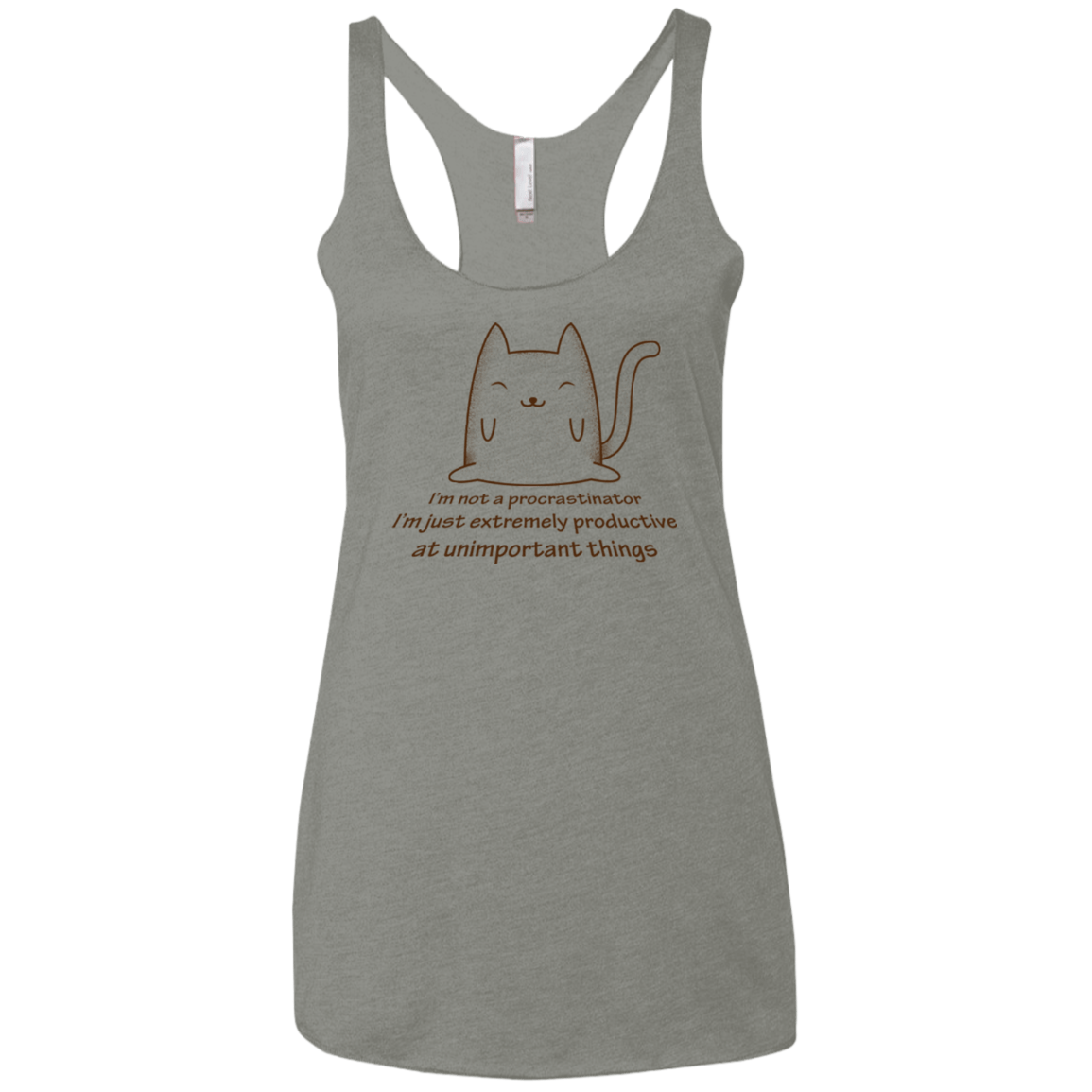 T-Shirts Venetian Grey / X-Small ME cat Women's Triblend Racerback Tank