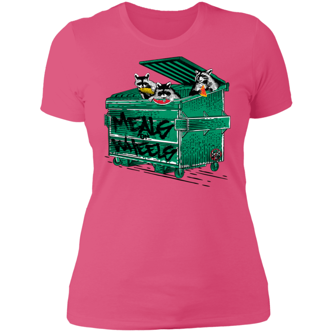 T-Shirts Hot Pink / S Meals on Wheels Women's Premium T-Shirt