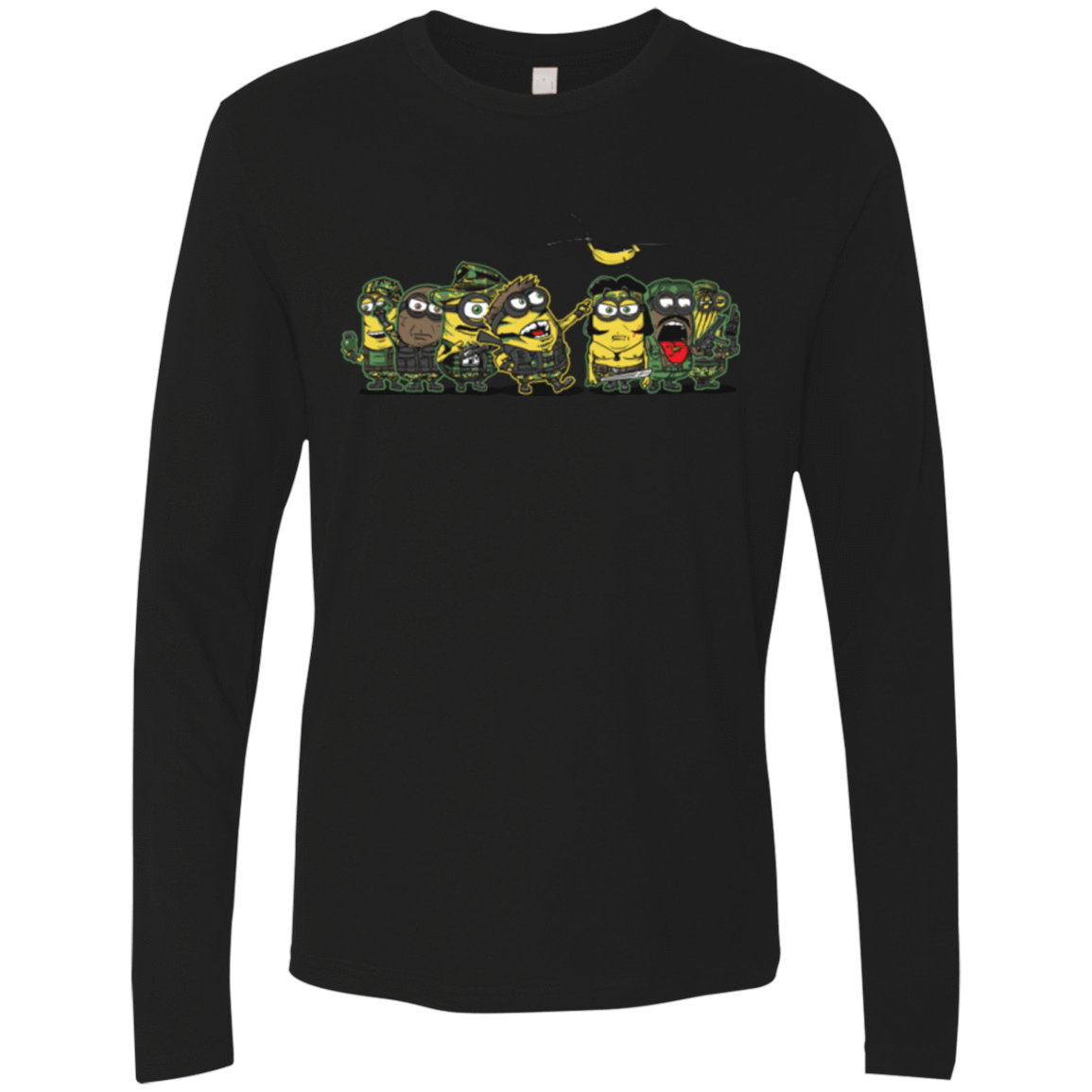 T-Shirts Black / Small Meat Grinder Platoon Men's Premium Long Sleeve