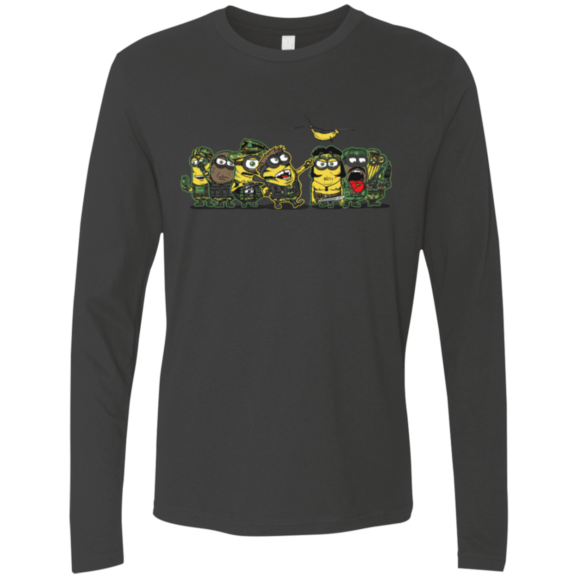 T-Shirts Heavy Metal / Small Meat Grinder Platoon Men's Premium Long Sleeve