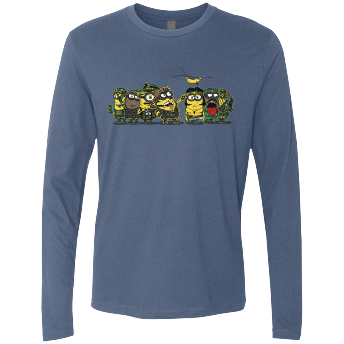 T-Shirts Indigo / Small Meat Grinder Platoon Men's Premium Long Sleeve