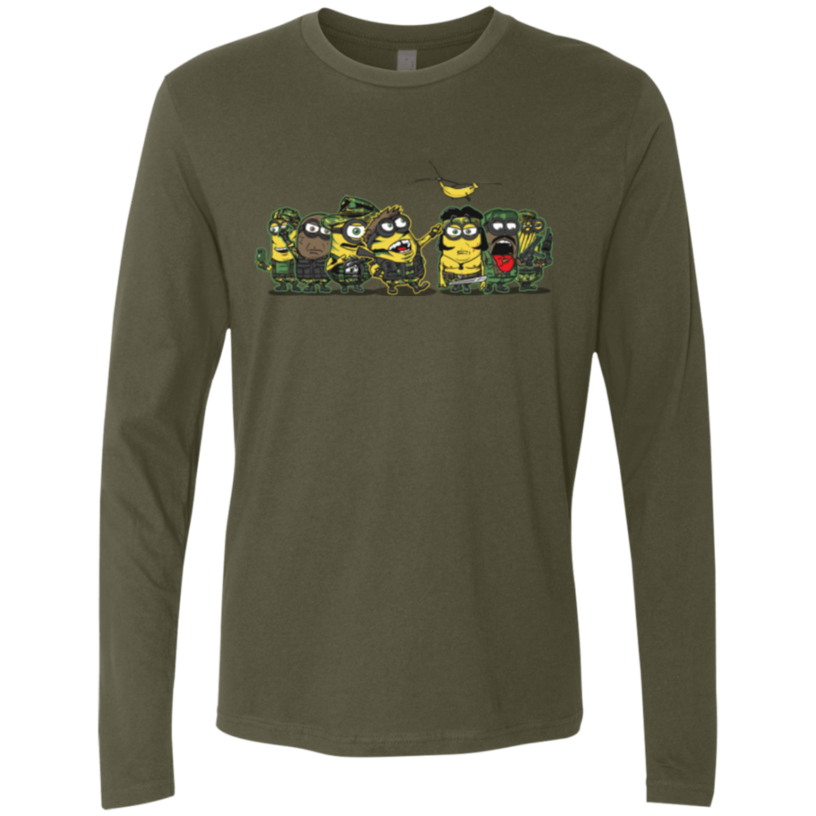 T-Shirts Military Green / Small Meat Grinder Platoon Men's Premium Long Sleeve