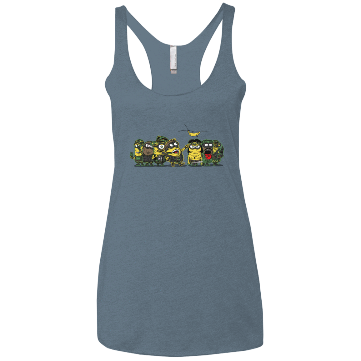 T-Shirts Indigo / X-Small Meat Grinder Platoon Women's Triblend Racerback Tank