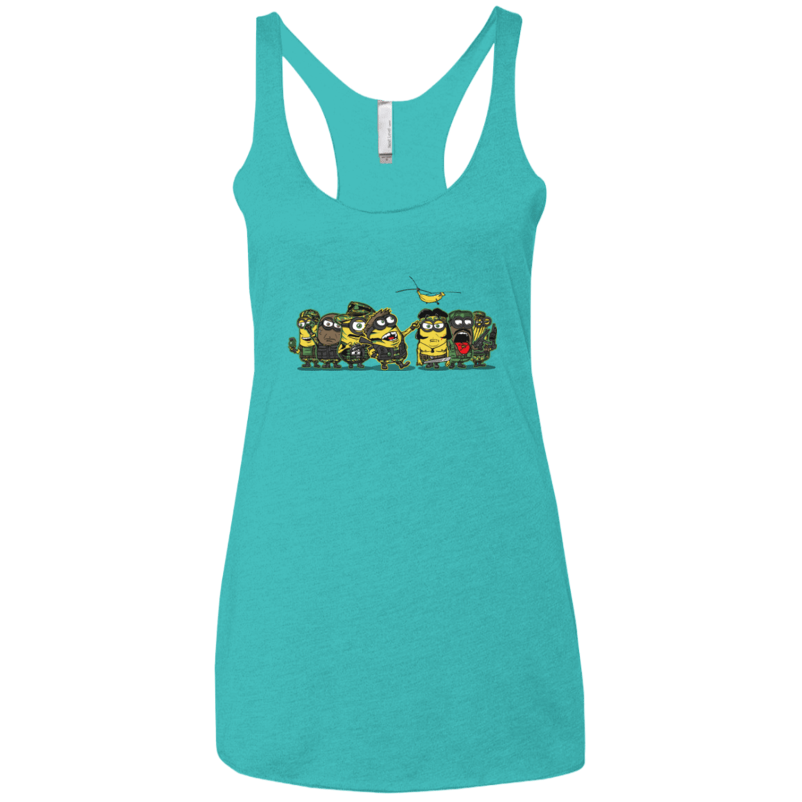 T-Shirts Tahiti Blue / X-Small Meat Grinder Platoon Women's Triblend Racerback Tank