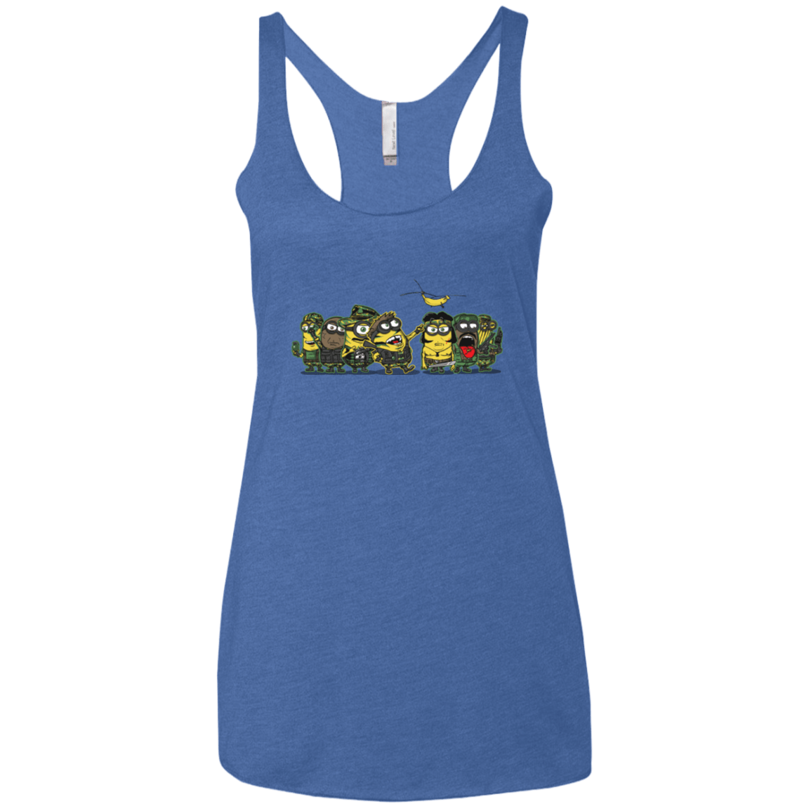 T-Shirts Vintage Royal / X-Small Meat Grinder Platoon Women's Triblend Racerback Tank