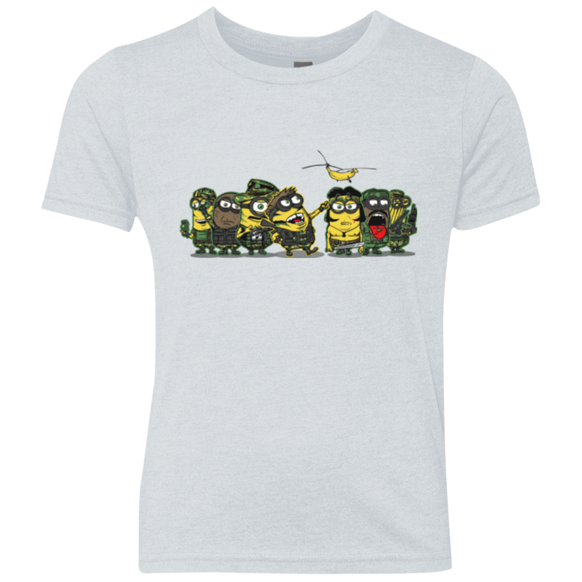 T-Shirts Heather White / YXS Meat Grinder Platoon Youth Triblend T-Shirt