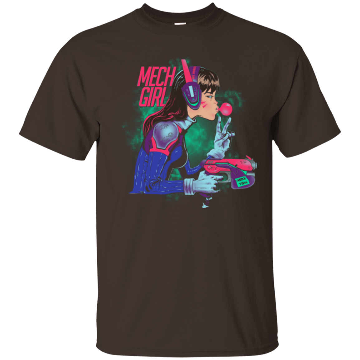 T-Shirts Dark Chocolate / Small Mech Girl T-Shirt