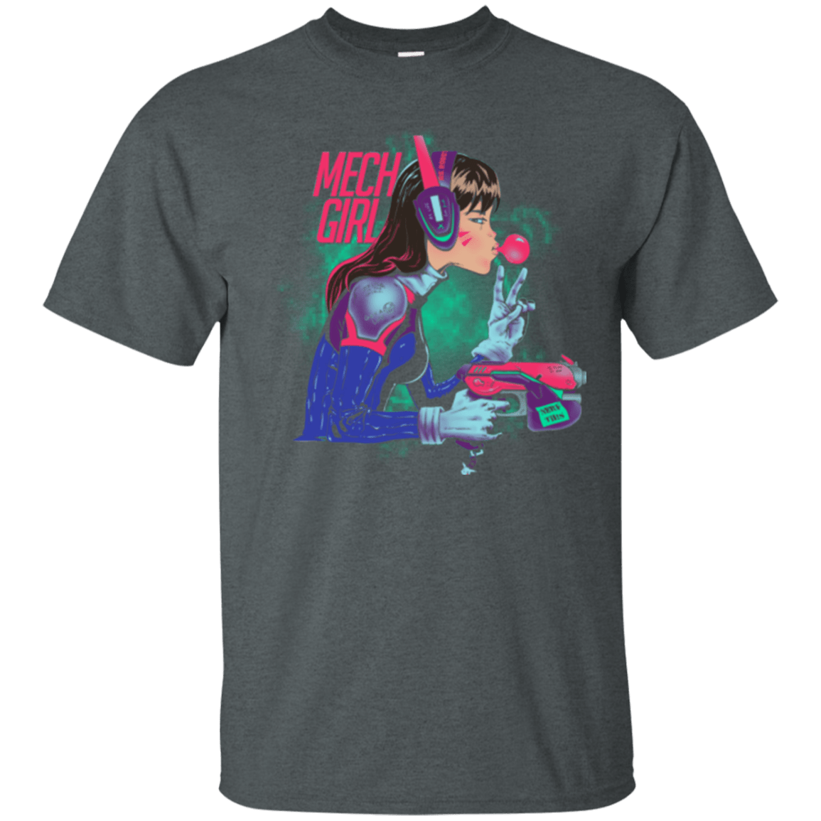 T-Shirts Dark Heather / Small Mech Girl T-Shirt