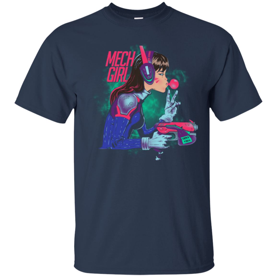 T-Shirts Navy / Small Mech Girl T-Shirt