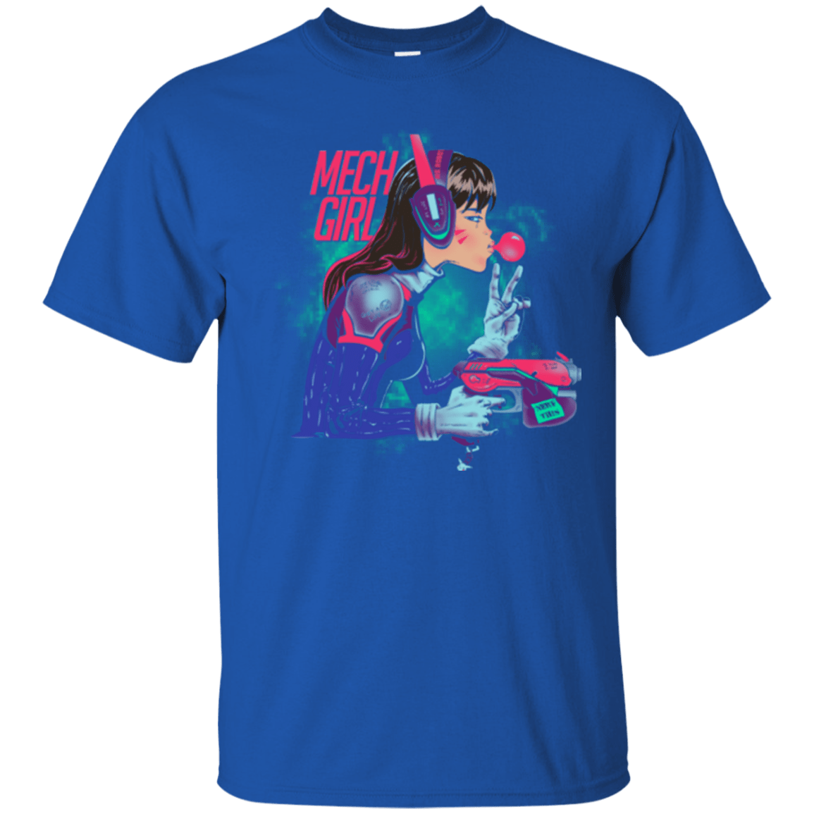 T-Shirts Royal / Small Mech Girl T-Shirt