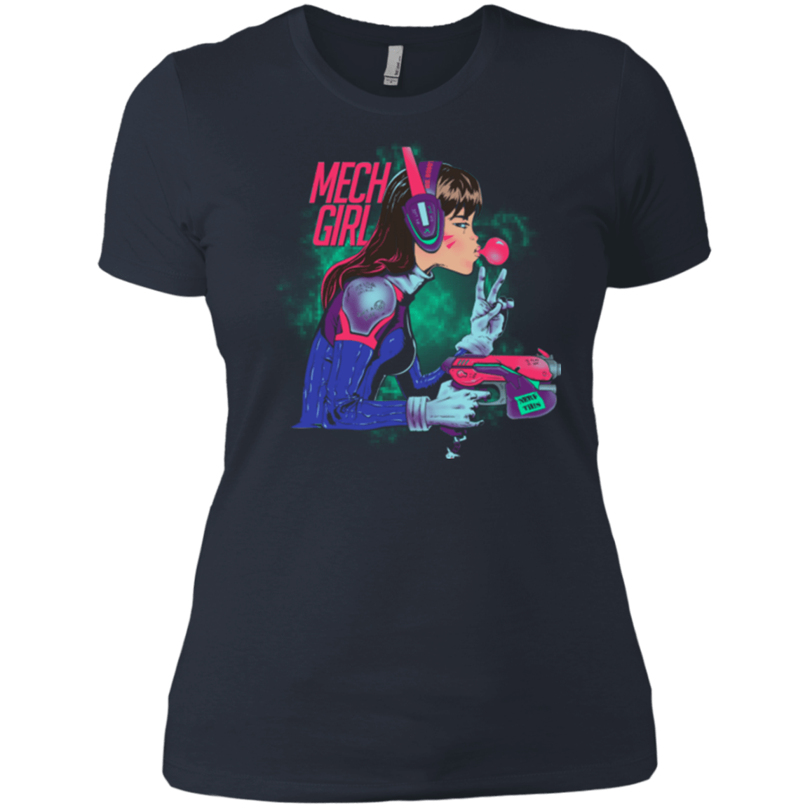 T-Shirts Indigo / X-Small Mech Girl Women's Premium T-Shirt