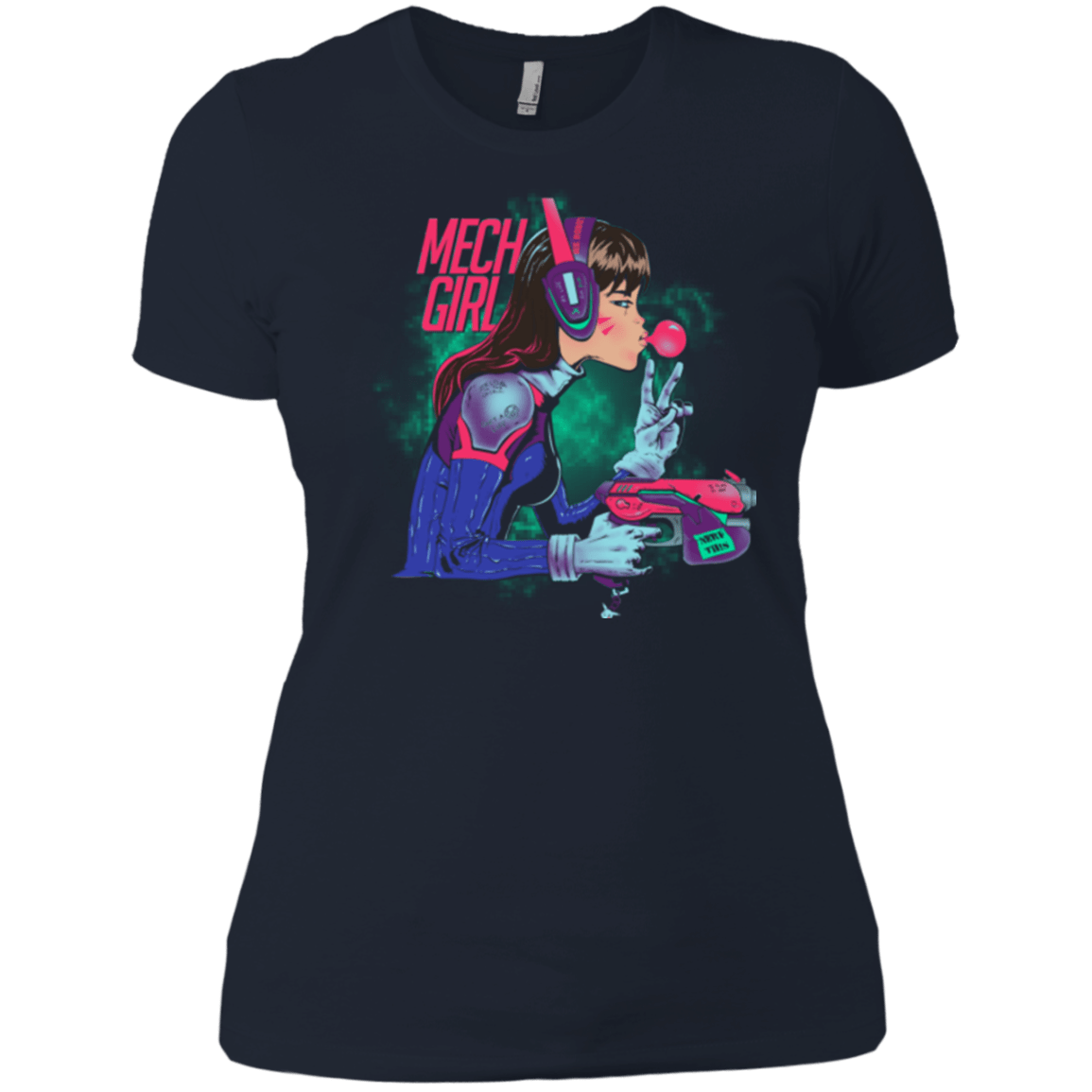 T-Shirts Midnight Navy / X-Small Mech Girl Women's Premium T-Shirt