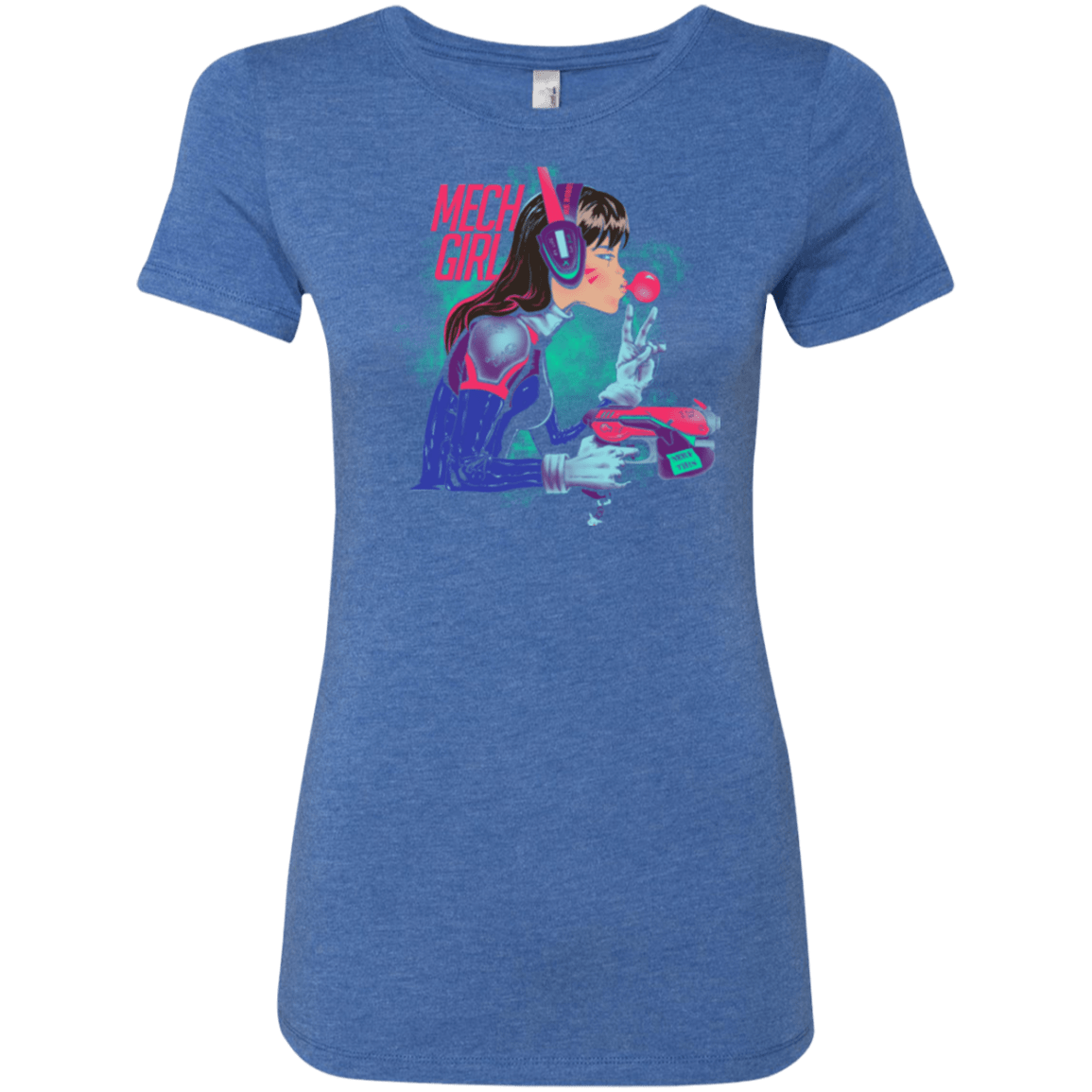 T-Shirts Vintage Royal / Small Mech Girl Women's Triblend T-Shirt