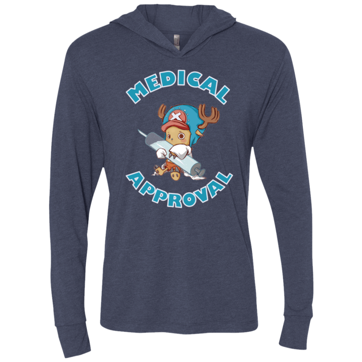 T-Shirts Vintage Navy / X-Small Medical approval Triblend Long Sleeve Hoodie Tee