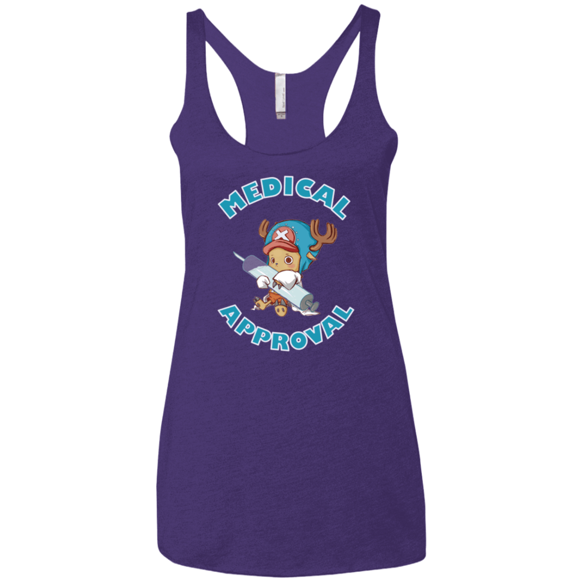 T-Shirts Purple / X-Small Medical approval Women's Triblend Racerback Tank