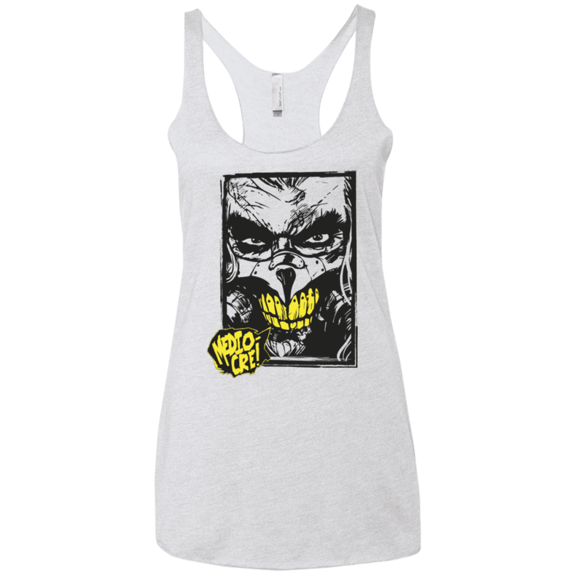 T-Shirts Heather White / X-Small Mediocre Women's Triblend Racerback Tank