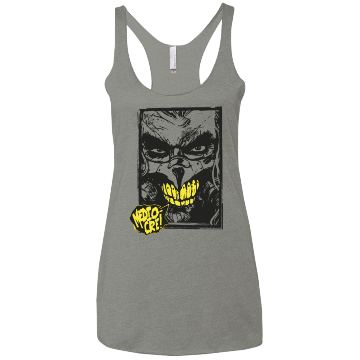 T-Shirts Venetian Grey / X-Small Mediocre Women's Triblend Racerback Tank