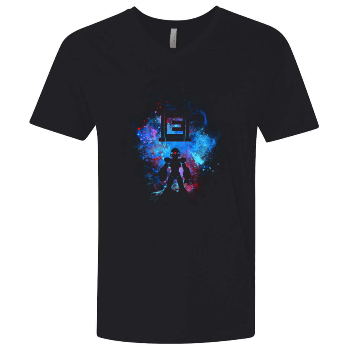 T-Shirts Black / X-Small MEGA ART Men's Premium V-Neck