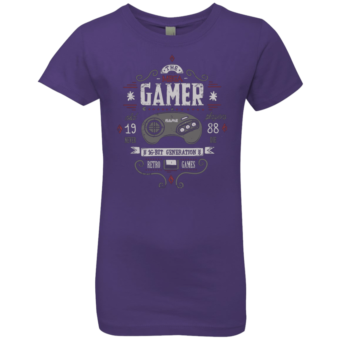 T-Shirts Purple Rush / YXS Mega Gamer Girls Premium T-Shirt