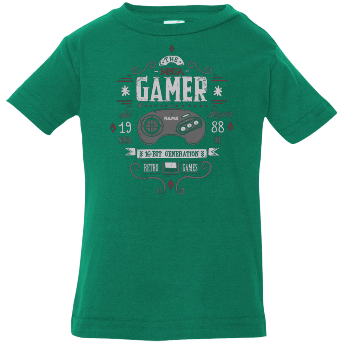 T-Shirts Kelly / 6 Months Mega Gamer Infant Premium T-Shirt