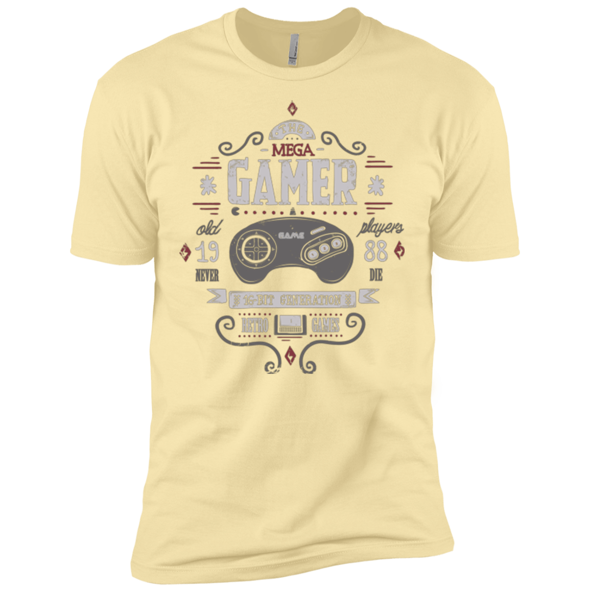 T-Shirts Banana Cream / X-Small Mega Gamer Men's Premium T-Shirt
