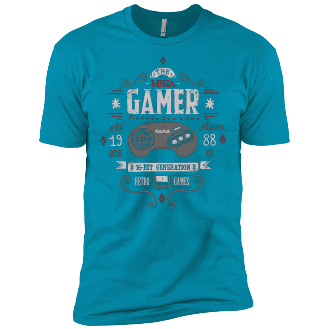 T-Shirts Turquoise / X-Small Mega Gamer Men's Premium T-Shirt