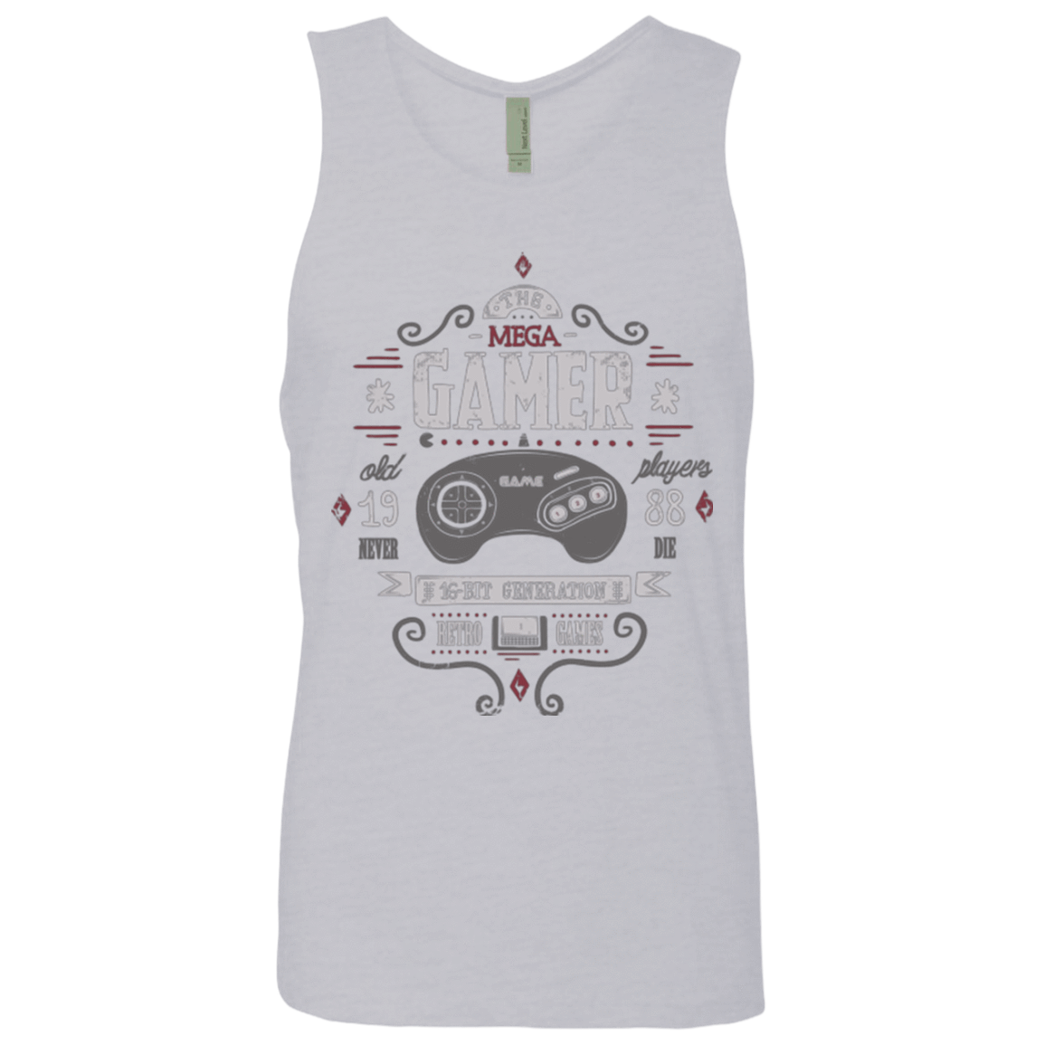 T-Shirts Heather Grey / Small Mega Gamer Men's Premium Tank Top