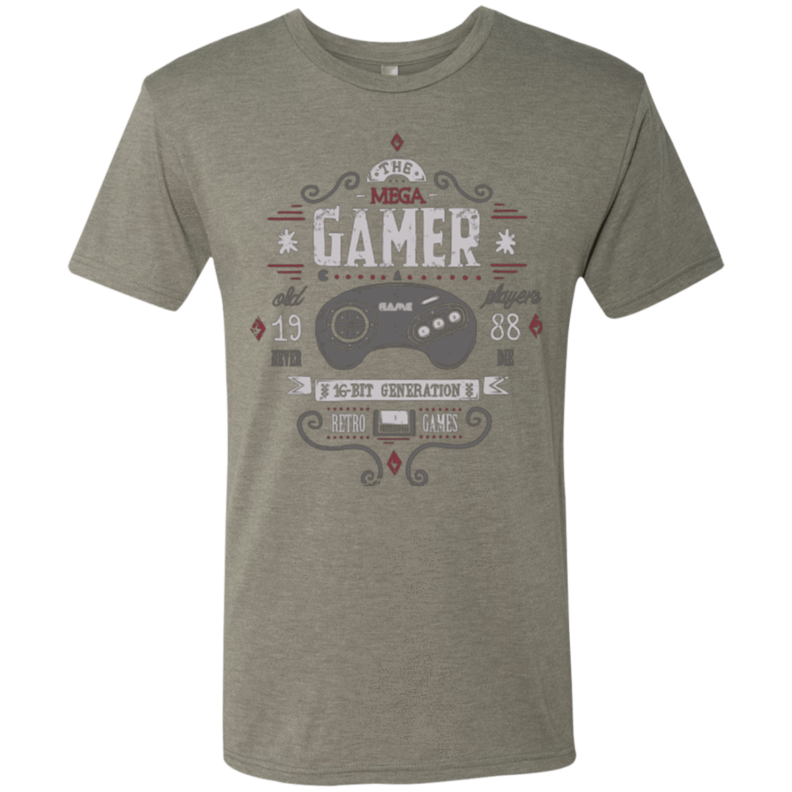T-Shirts Venetian Grey / Small Mega Gamer Men's Triblend T-Shirt