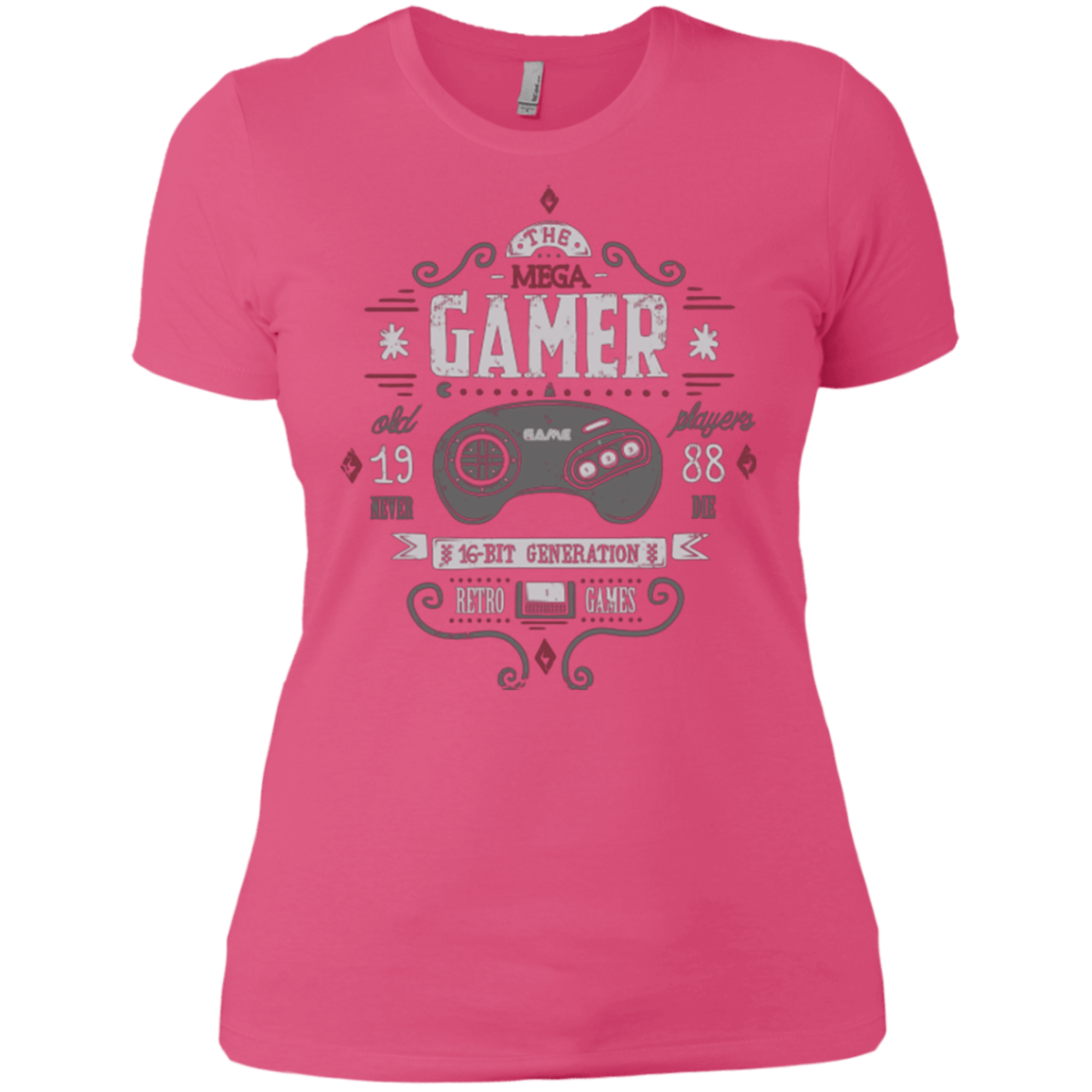 T-Shirts Hot Pink / X-Small Mega Gamer Women's Premium T-Shirt