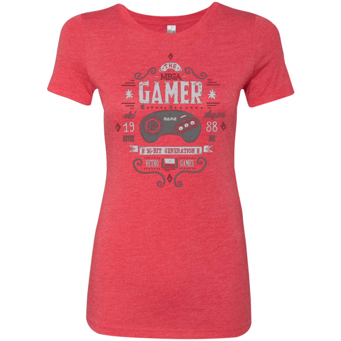 T-Shirts Vintage Red / Small Mega Gamer Women's Triblend T-Shirt